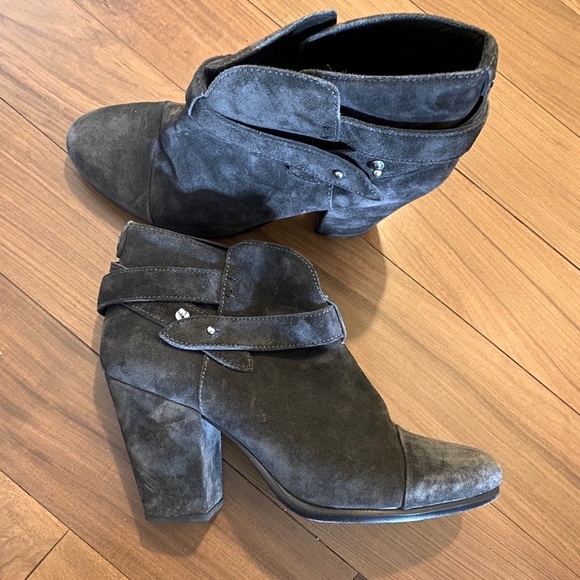 Rag and Bone Harrow booties grey suede size 40 - Picture 3 of 14